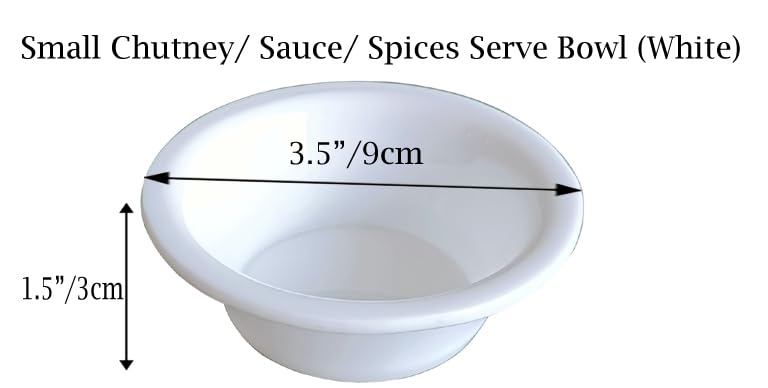 PAUL SONS Hospitality Unbreakable Acrylic Chuteny/Sauce/Salt/Spices Bowl Small Size-30ml White (Pack of 6Pc) - Image 5