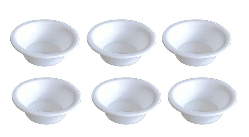 PAUL SONS Hospitality Unbreakable Acrylic Chuteny/Sauce/Salt/Spices Bowl Small Size-30ml White (Pack of 6Pc) - Image 1