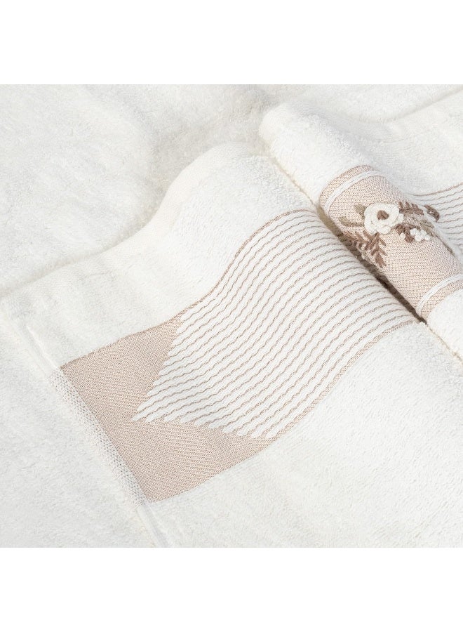 Safi Plus Turkish Towels 100% Genuine Luxury Cotton Bamboo 2 Large Bath Towels And 2 Hand Towels, Super Soft And Extra Absorbent - Image 5