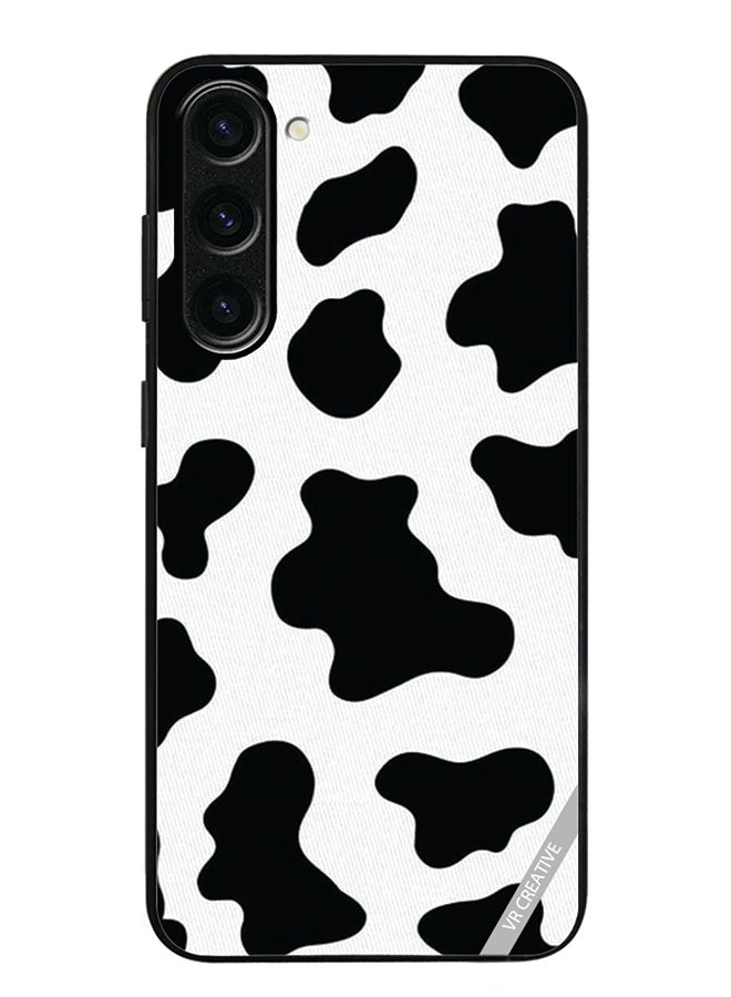 VR CREATIVE Protective Case Cover For Samsung Galaxy S23 FE Cow Print Design Multicolour - Image 1