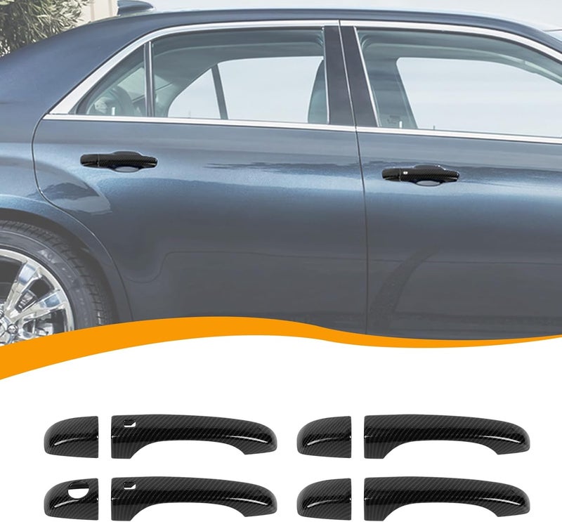 Hoolcar Carbon Fiber Door Handle Cover for Chrysler 300 - Image 1