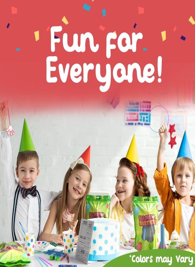كراون ديسبلاي أكياس هدايا جاهزة من كراون ديسبلاي لحفلات أعياد ميلاد الأطفال، ١٠ أكياس هدايا معبأة مسبقًا مكتوب عليها "عيد ميلاد سعيد" للأطفال، حشوات أكياس الهدايا، ألعاب صغيرة وألعاب تسلية، أكياس هدايا للأولاد والبنات - Image 5