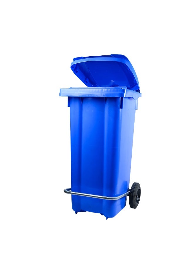 Ethic Solutions Eco-Friendly Pedal Waste Bin – Blue - 120L – Sustainable Plastic with Leg Pedal 