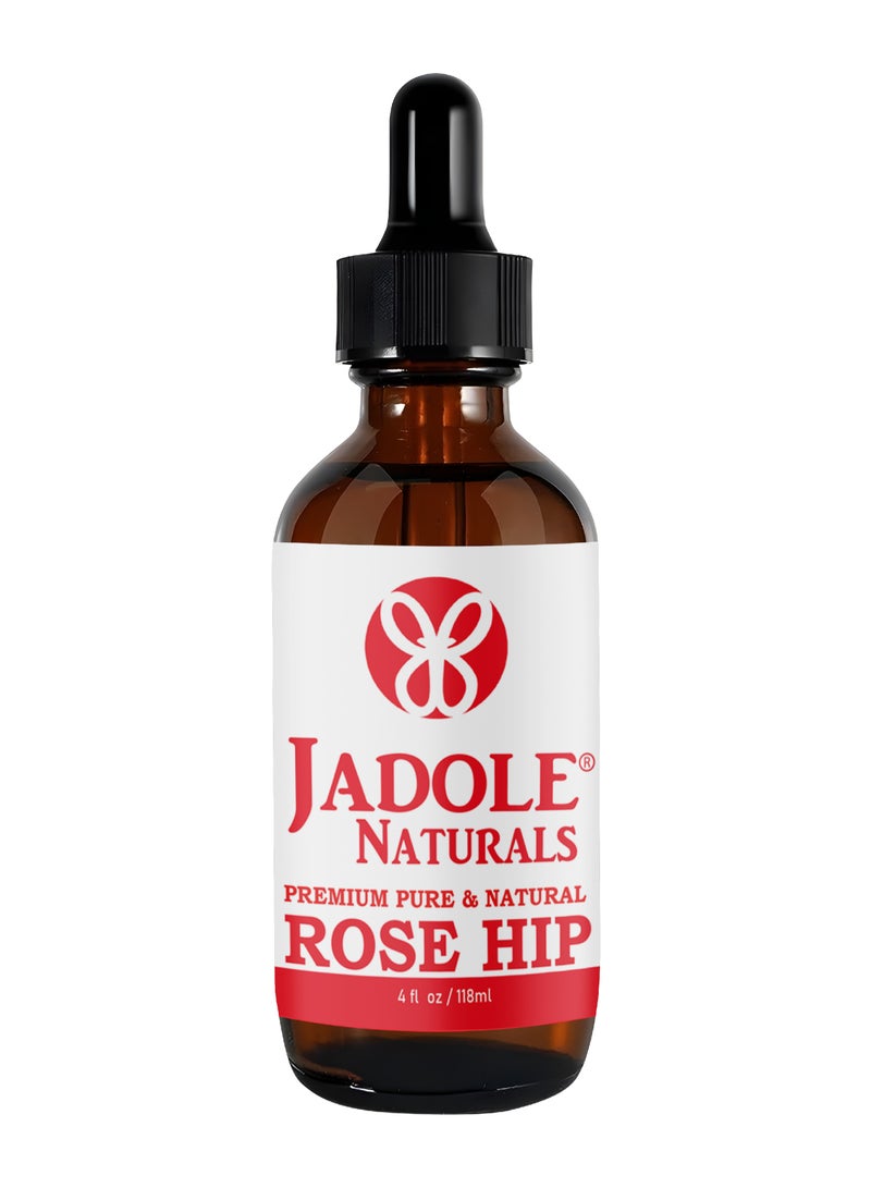 Jadole Naturals Organic Rosehip Seed Oil – 30ml, Good for Skin & Hair Growth - Image 1