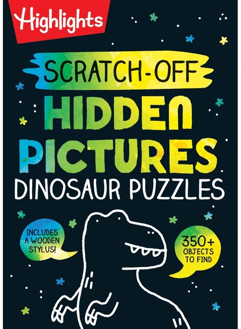 Scratch-Off Hidden Pictures Dinosaur Puzzles