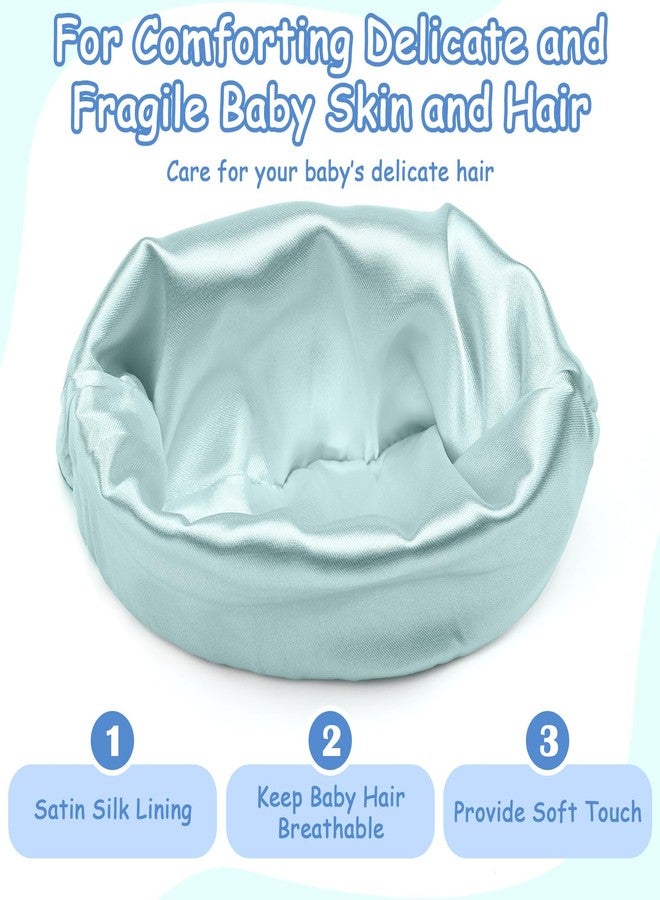 Cotwinter 6 Pcs Satin Lined Baby Newborn Hats Silk Satin Lined Beanie Toddler Hat for Hospital Infant Girls Boys 0-6 Months, Fresh Color, One Size - Image 4
