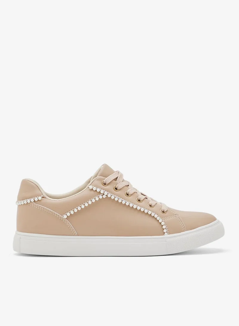 Ginger Pearl Detail Sneakers