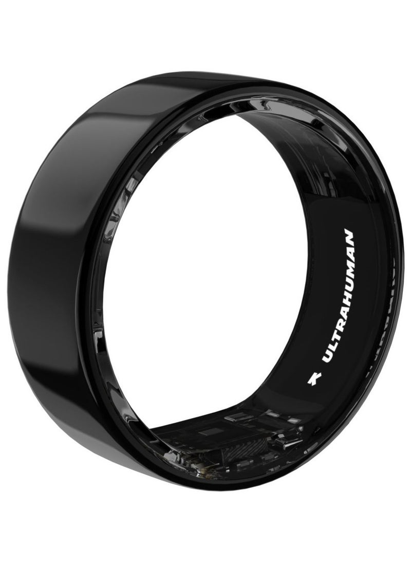ULTRAHUMAN Ring AIR - Advanced sleep-tracking wearable, HRV & Temperature Monitoring,Track workout, movement & recovery, Water resistant, 6 Days Battery Life with Lifetime Free Subscription (Size 12) - Air Black  - Image 1