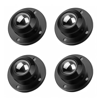 JAMBUVANTI 4pcs Caster Wheel Self Adhesive Caster Wheel 360 Swivel Wheels for Furniture Small Appliance DIY Modification Moving Table Heavy Duty Caster Wheels 200Kg Loading Capacity Black 4 - Image 1
