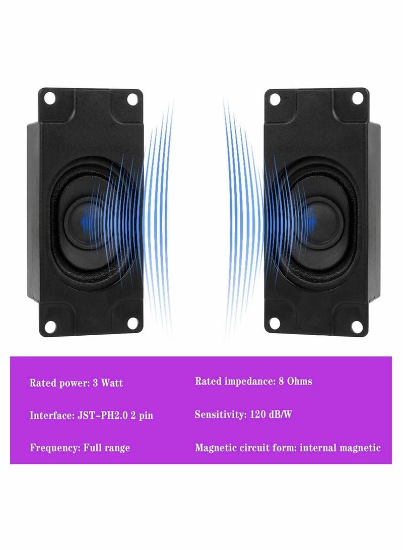 Captaintech Wired Speaker Mini Loundspeaker for Small Electronic Projects Advertising Machines LCD TV Monitors 4Pack Black - Image 4