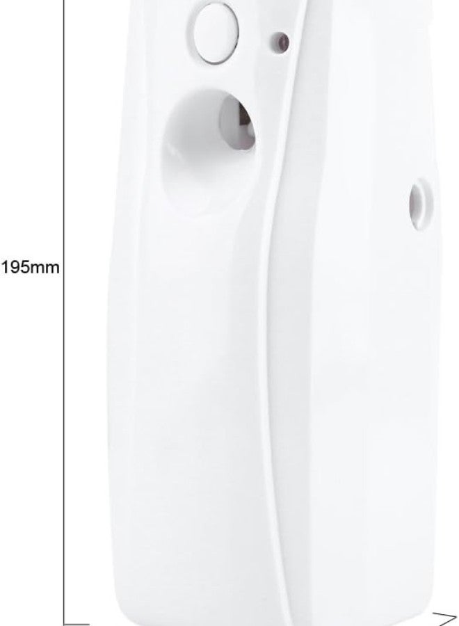 Automatic Air Freshener Dispenser, Fragrance Aerosol Spray Dispenser Indoor Wall-Mounted Classic White With Light Sensor, Easy To Mount(Battery Not Included)