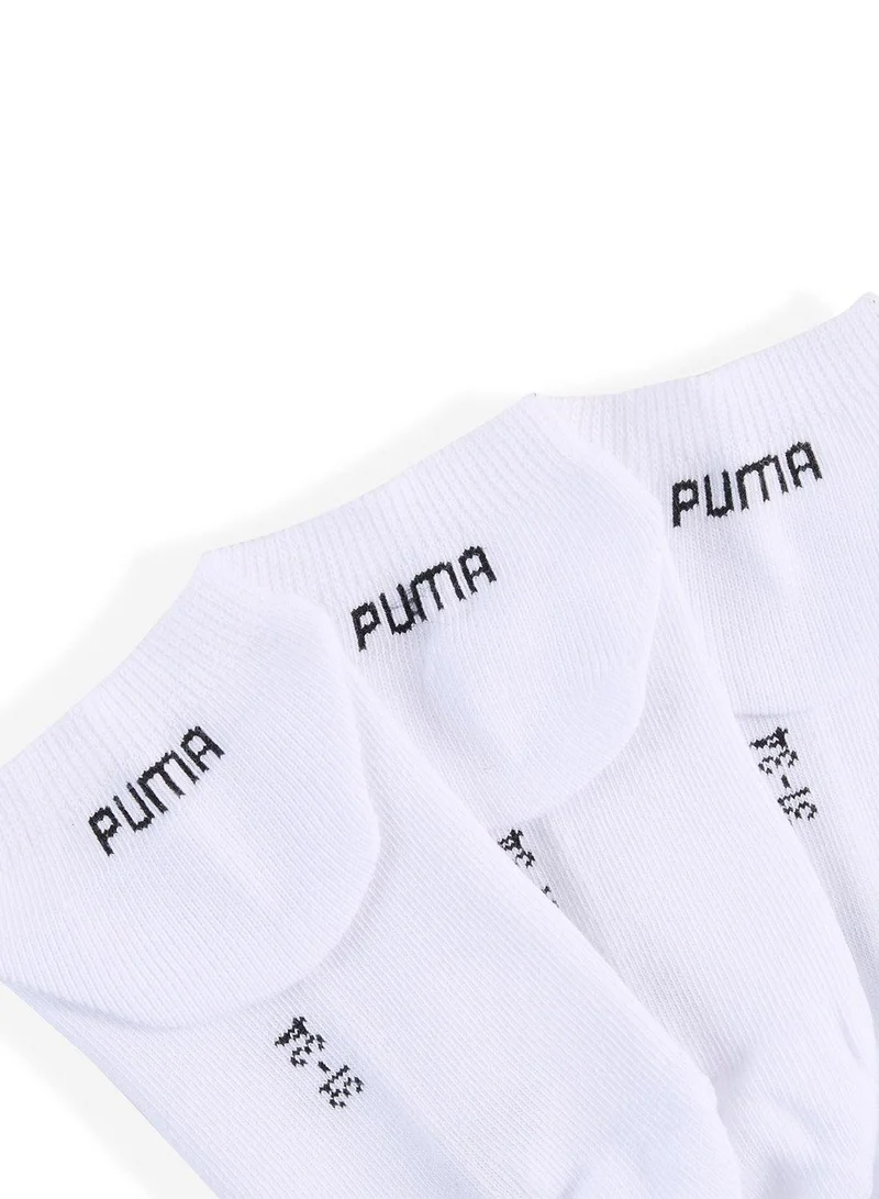 PUMA Youth 3 Pack Plain Ankle Sneaker Socks