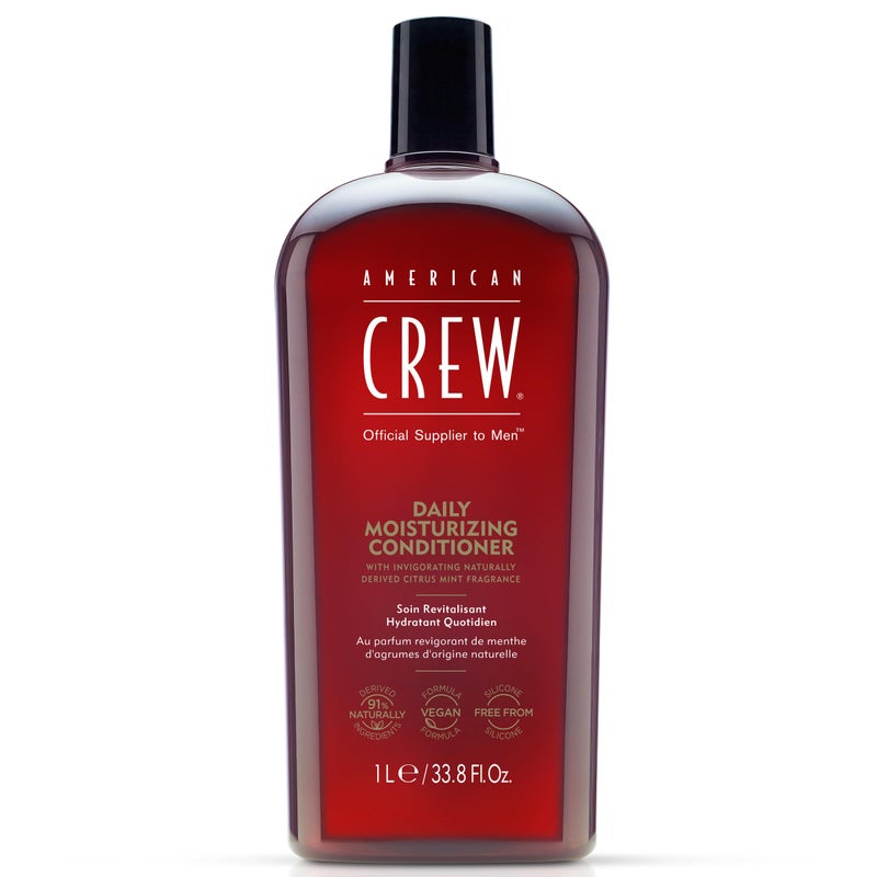 American Crew Conditioner for Men by American Crew, Daily Moisturizer, Naturally Derived, Vegan Formula, Hair Care Gift for Him, Citrus Mint Fragrance, 33.8 fl oz - Image 1