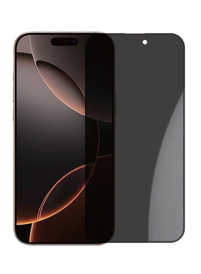 Screen protector for Apple iPhone 16 Pro max to protect phones from shocks and scratches Made of tempered glass Premium phone accessory black/Clear - Image 1