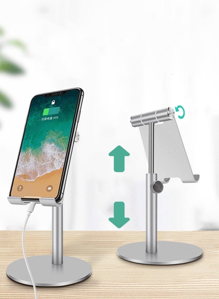 ELTRAZONE 360 Degree Rotatable Cellphone And Tablet Stand Silver - Image 4