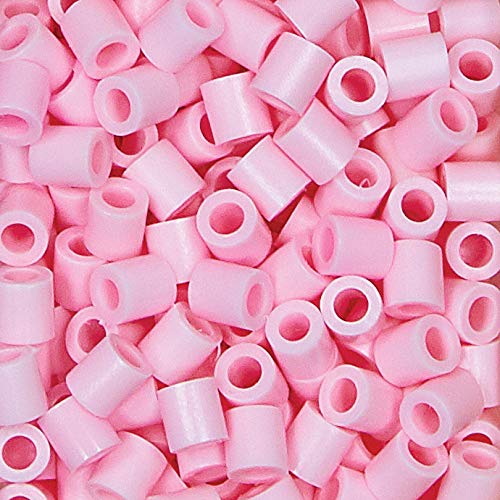 Perler خرز بيرلر الملون للأنشطة الحرفية، 1000 قطعة، وردي فاتح، صغير - Image 3