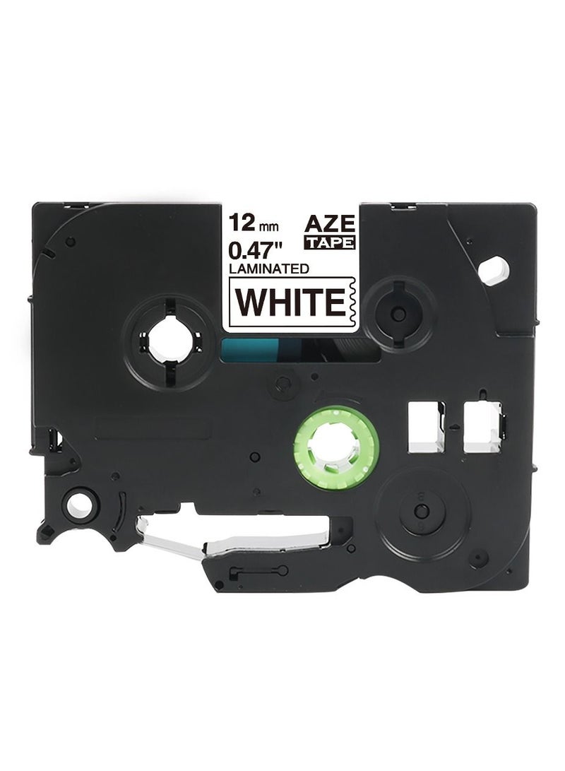 SKY 3-PCS 12mm x 8 meter Black on White AZE231 TZe231   Laminated Tape for P Touch Label Printers PTH110 PTD210 and PTD400 - Image 5