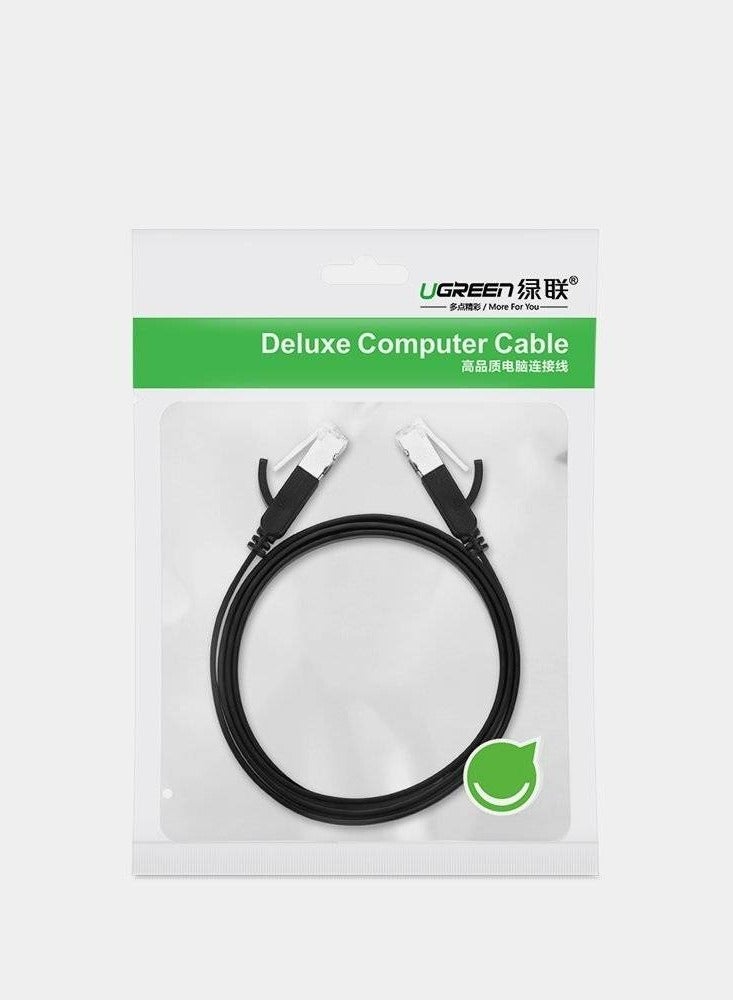 يو جرين UGREEN Cat 6 U/UTP Pure Copper Ethernet Cable 10m (Black) - Image 4