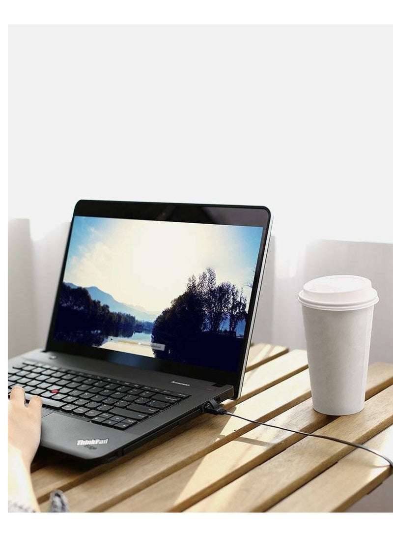 يو جرين UGREEN Cat 6 U/UTP Pure Copper Ethernet Cable 10m (Black) - Image 2