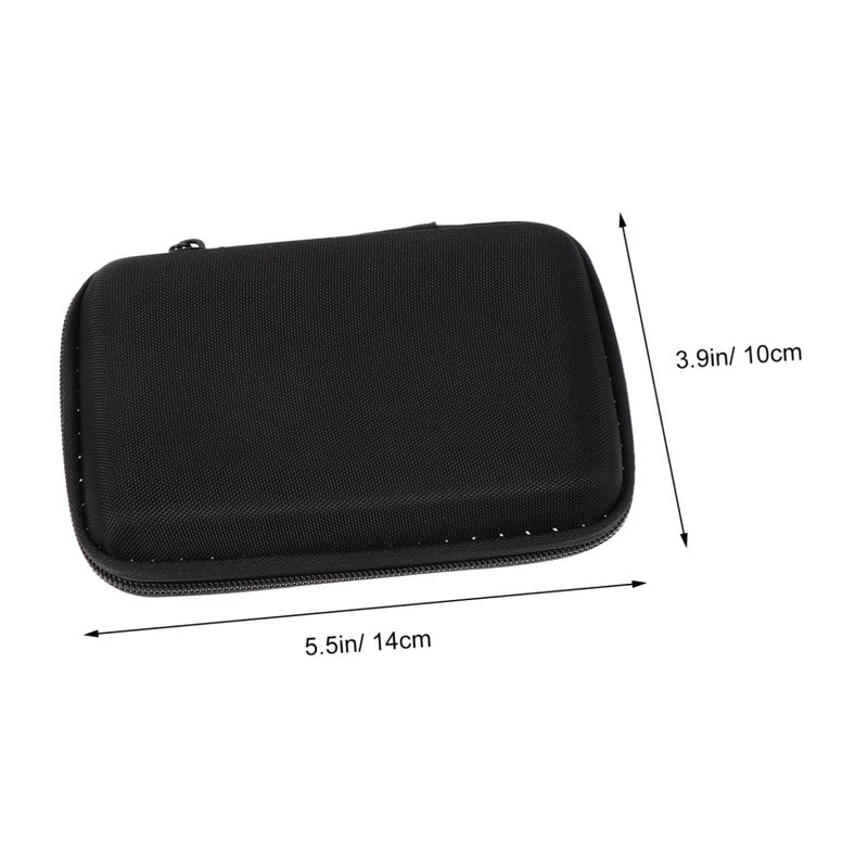 Universal Hard Drive Case SSD Pouch Organizer for Portable SSD Data Cable Black - Image 3