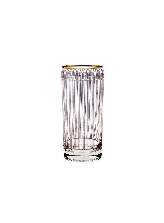 Villeroy & Boch 6-Piece Bonton Gold Long Drink Glasses  - Image 1