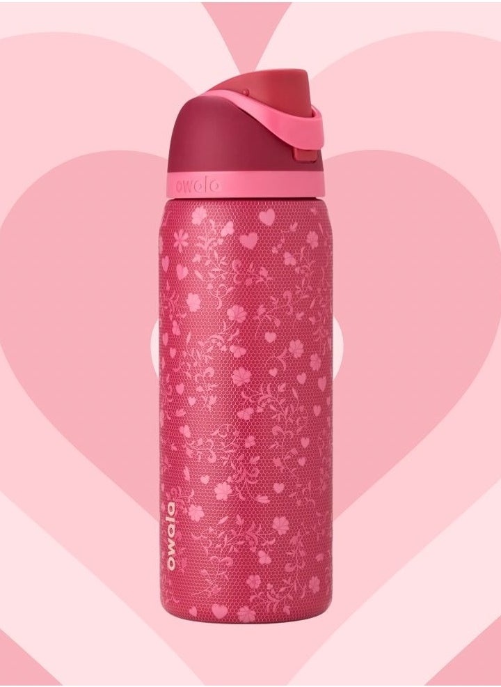 Owala 32 Oz. Owala FreeSip Stainless Steel Water Bottle in Lover letter  - Image 1
