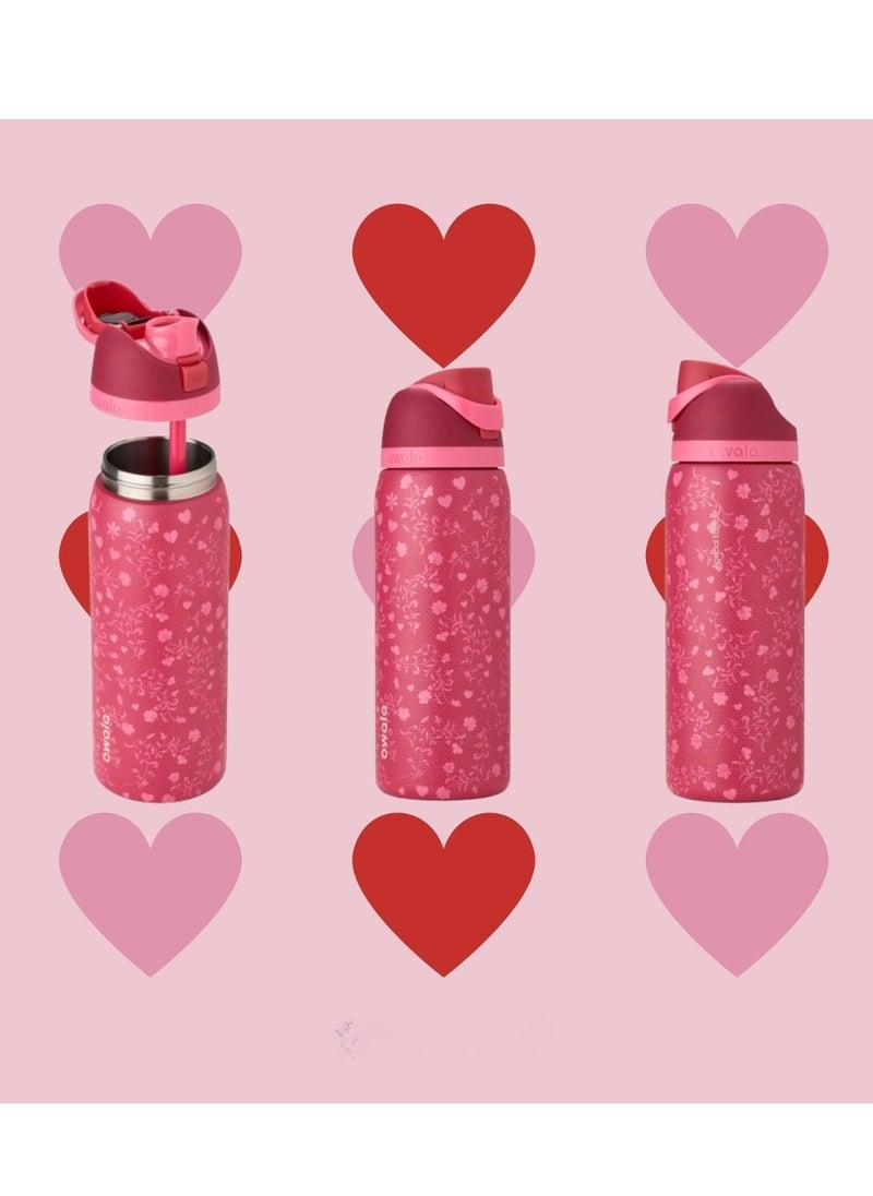 Owala 32 Oz. Owala FreeSip Stainless Steel Water Bottle in Lover letter  - Image 3
