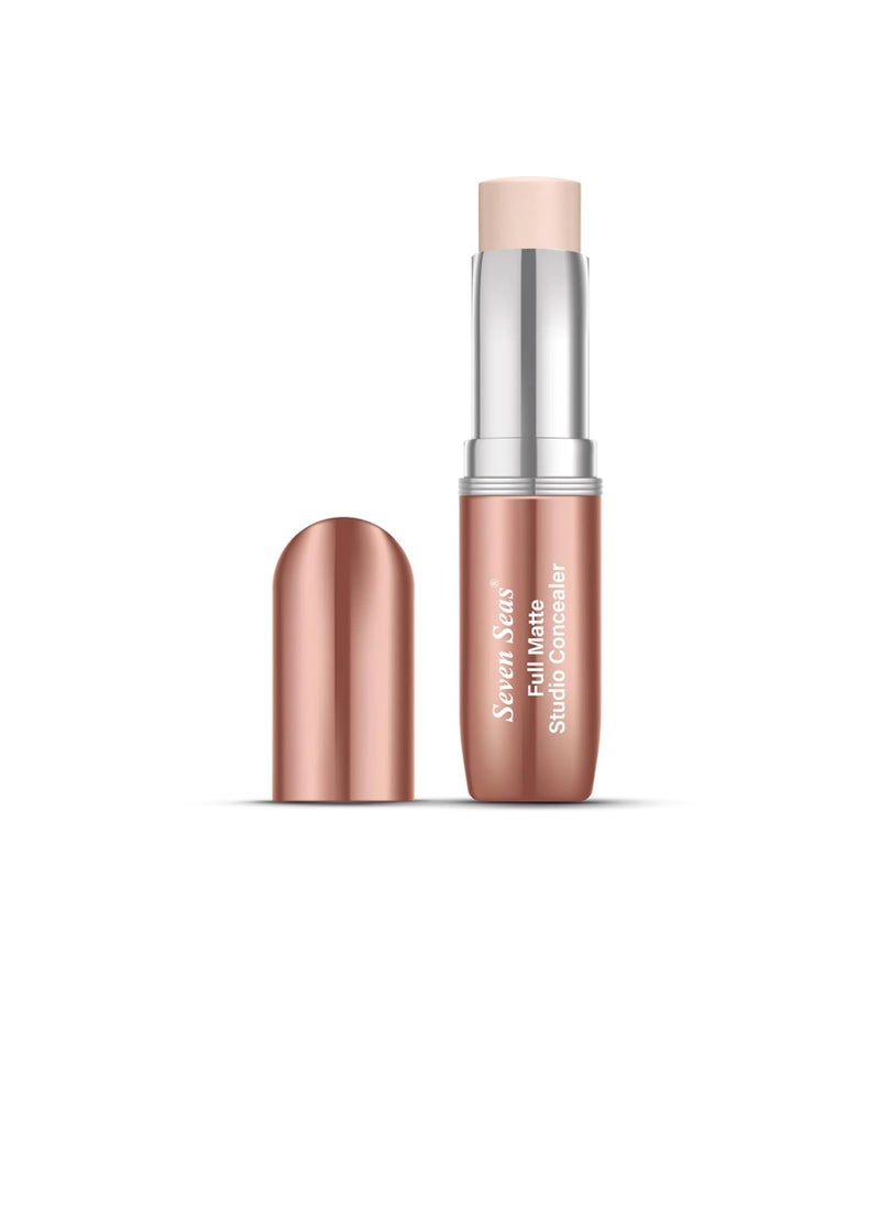 Seven Seas Seven Seas Full Matt Studio Concealer  Dark Circles and Blemish Eraser  Lightweight Concealer Ultra Blendable  Instant Anti Age Eraser Eye  Beige  - Image 1