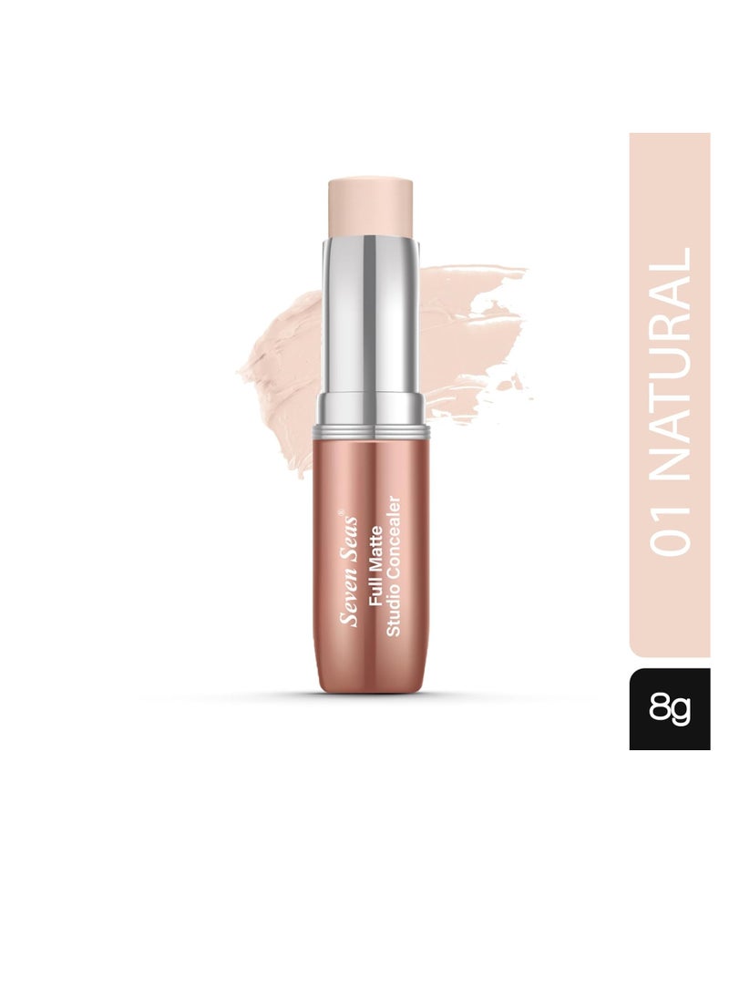 Seven Seas Seven Seas Full Matt Studio Concealer  Dark Circles and Blemish Eraser  Lightweight Concealer Ultra Blendable  Instant Anti Age Eraser Eye  Beige  - Image 2