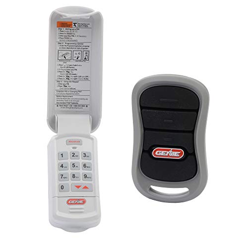 Genie Genuine Accessories Bundle Combo Pack 3Button Garage Door Opener Remote and Wireless Keypad Works on Genie Intellicode Garage Door Openers Model G3TR and GKR - Image 1
