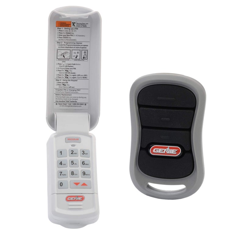 Genie Genuine Accessories Bundle Combo Pack 3Button Garage Door Opener Remote and Wireless Keypad Works on Genie Intellicode Garage Door Openers Model G3TR and GKR - Image 2
