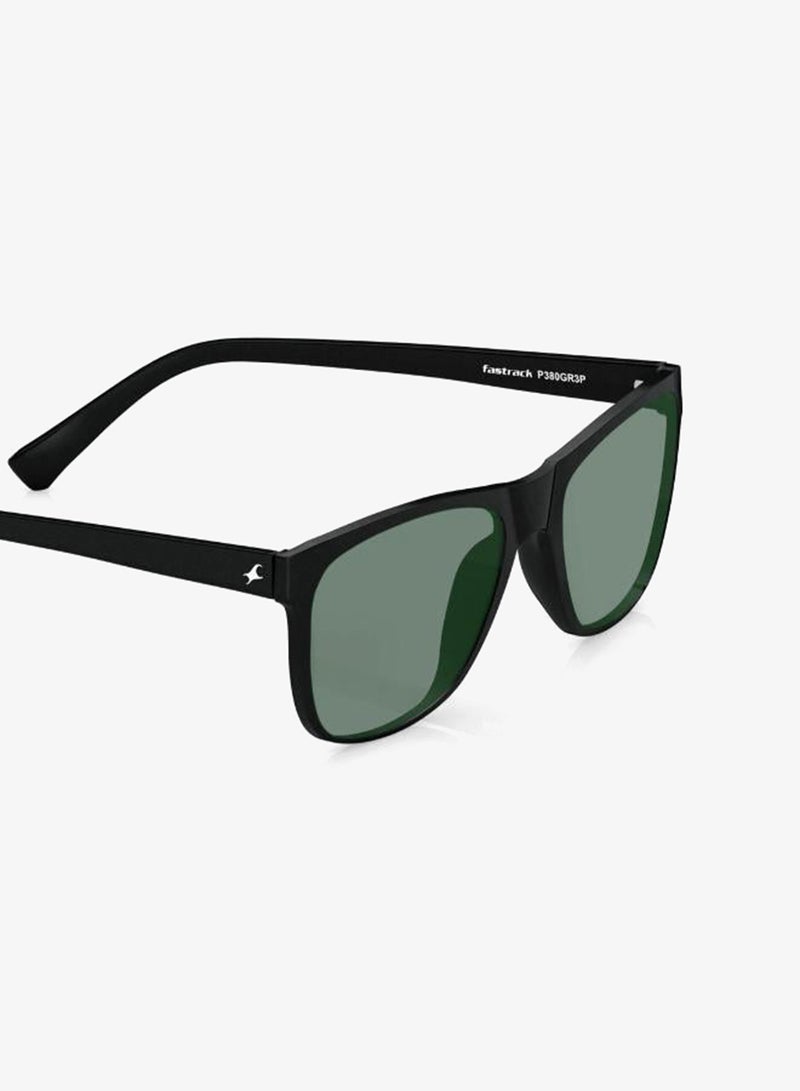 fastrack UV Protection Sunglasses Black Frame Green Mirror Lens 57mm  - P380GR3PV - Image 5