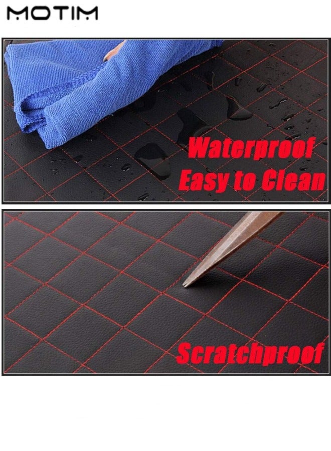 Motim Car Trunk Organizer And Storage Box, 30*30*30 CM, Collapsible Leather Trunk Cargo Organizer, Dust-proof Waterproof Leather Boot Case Car Organizer, Can Be Folded, Perfect for SUV Auto Vehicle - Image 4