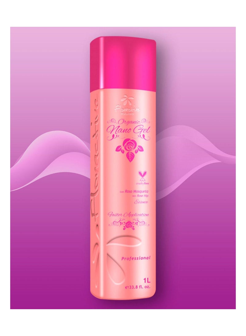 Floractive Organic Nano Gel Protein 1000ml – Natural Hair Straightening & Hydration Treatment - Image 4