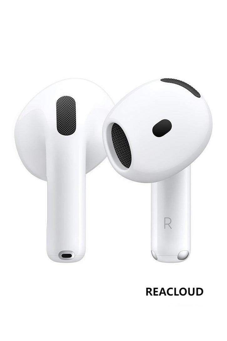 رياكلاود سماعات أذن لاسلكية، سماعات رأس بلوتوث، صوت غامر، صوت مكاني مخصص، حافظة شحن USB-C، شحن لاسلكي (الجيل الرابع أبيض) - Image 1