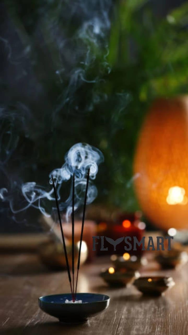 Flysmart 1 kg Incense Sticks for Pooja with Fancy Premium Chandan Sandal Fragrance Good Smelling Agarbatti for Worship Place Bambooless Sticks Pack of 1000 Grams - Image 5