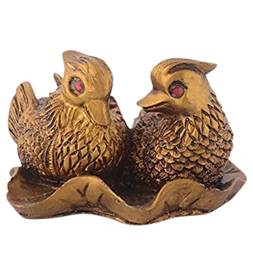 RIPE INDIA® Feng Shui Mandarin Duck Brass Color Showpiece - Image 4