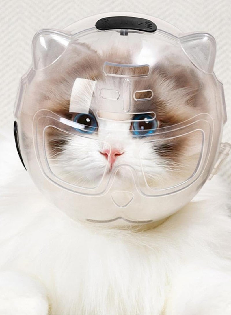 GGOOT NEW Head Cover Portable Prevent Biting And Scratching Breathable Cats Carrier Bag Travel Products Pet dog cover Muzzle helmet Breathable Adjustable-Astronaut-Prevent Breathable Adjustable-Astr  - Image 4