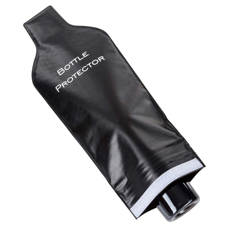 Reusable Wine Bottle Protector for Travel 4 Pack Wine Bags with Double Air Bubble Cushion Inner Skin and Leak Proof Exterior Ensures Safe Transportation in Luggage Great Gift for Wine Lovers