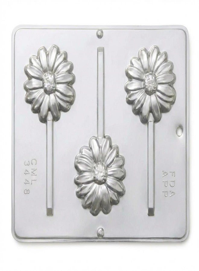 Lollipops Daisy Flower Lollipop Chocolate Candy Mold 3448, 3 Cavities, Each Cavity 2 3/4" x 3" Inches - Image 5