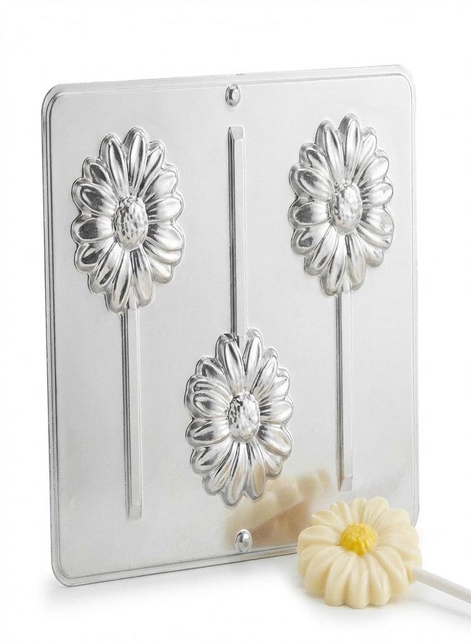 Lollipops Daisy Flower Lollipop Chocolate Candy Mold 3448, 3 Cavities, Each Cavity 2 3/4" x 3" Inches - Image 3