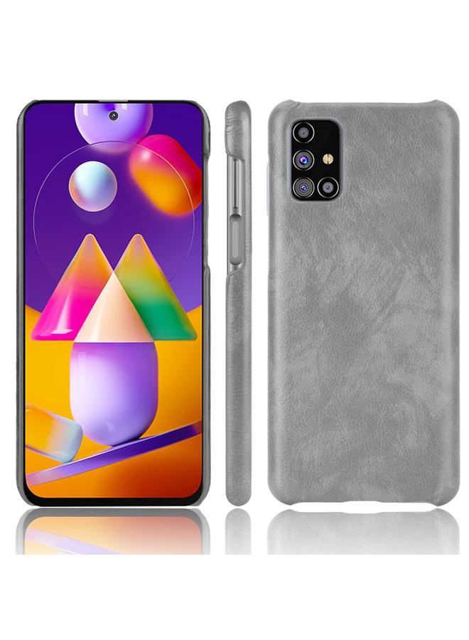 erorex Case For Samsung Galaxy M31s Shockproof Litchi Texture PC + PU Case - Image 1