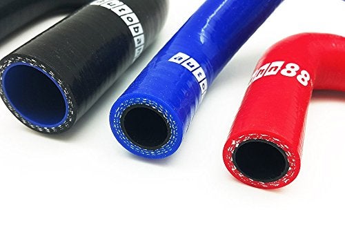 Autobahn88 Heater Silicone Hose Kit, compatible with 1989-1994 Nissan Skyline GTR R32 RB26DETT BNR32 (Black -with Clamp Set) - Image 4
