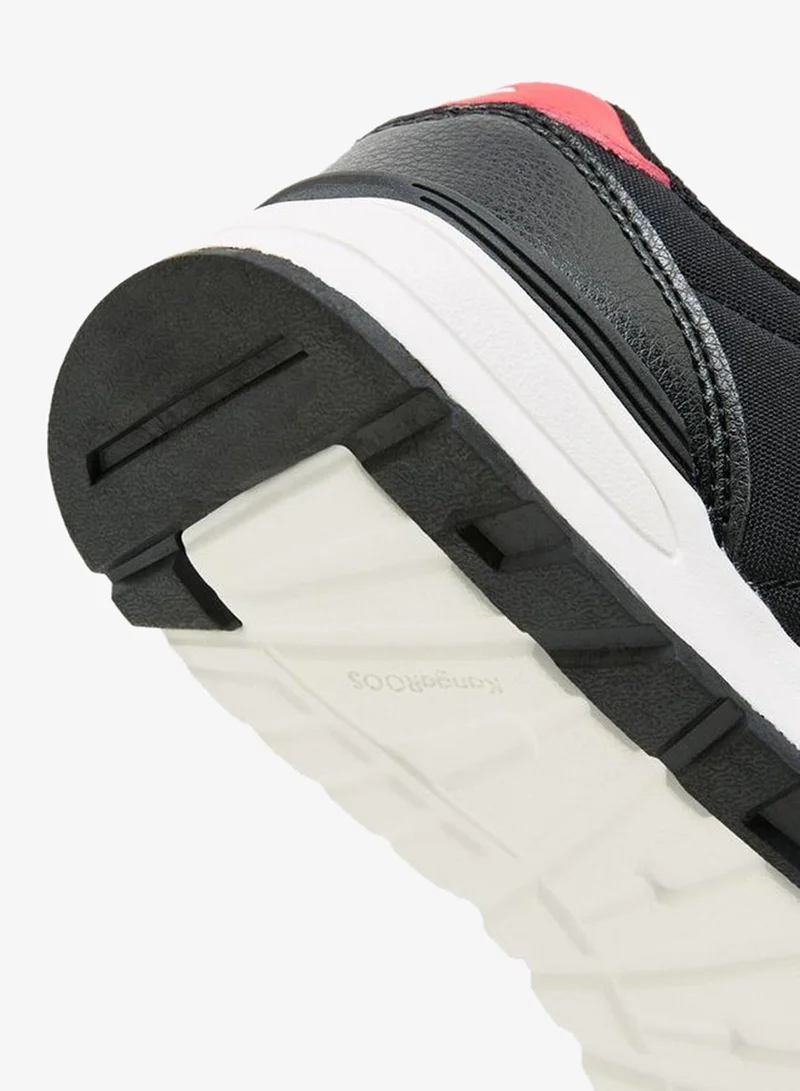 kangaROOS BLACK Boys Hook & Loop Ankle Sneakers for Men | Best Price UAE
