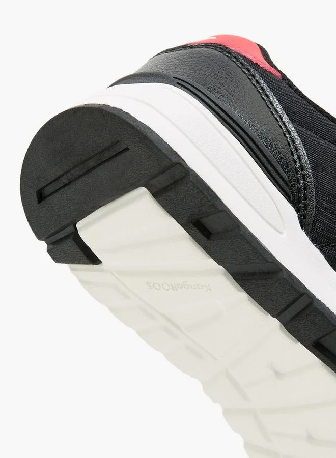 Kangaroos BLACK Boys Hook & Loop School Sports Shoes for Men | Best Price UAE