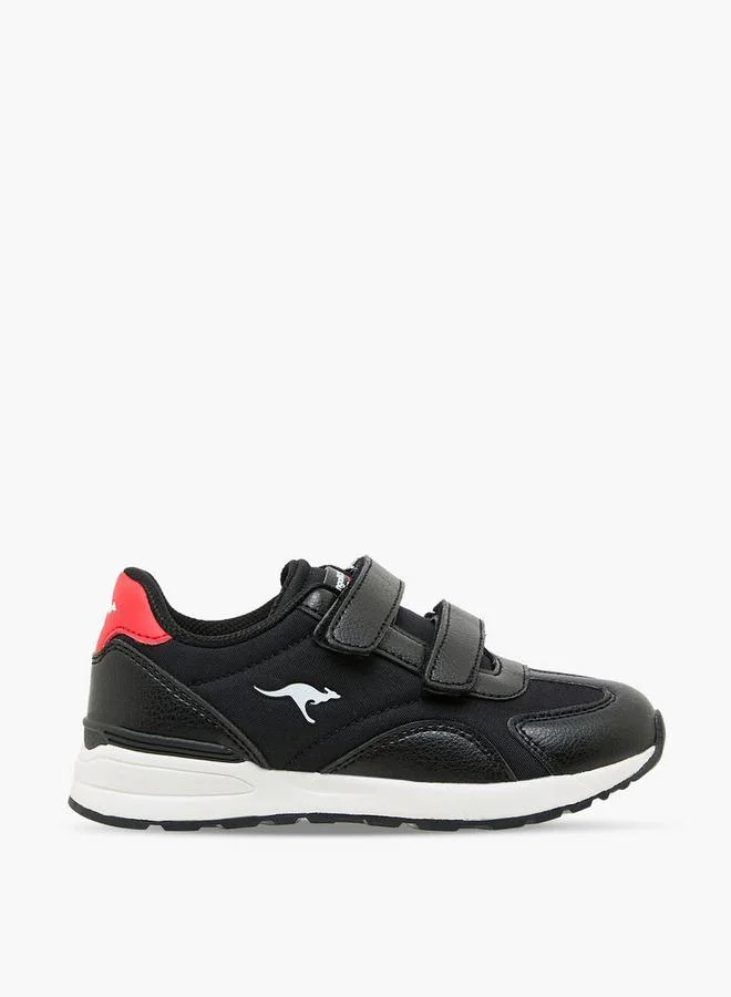 Kangaroos BLACK Boys Hook & Loop School Sports Shoes for Men | Best Price UAE