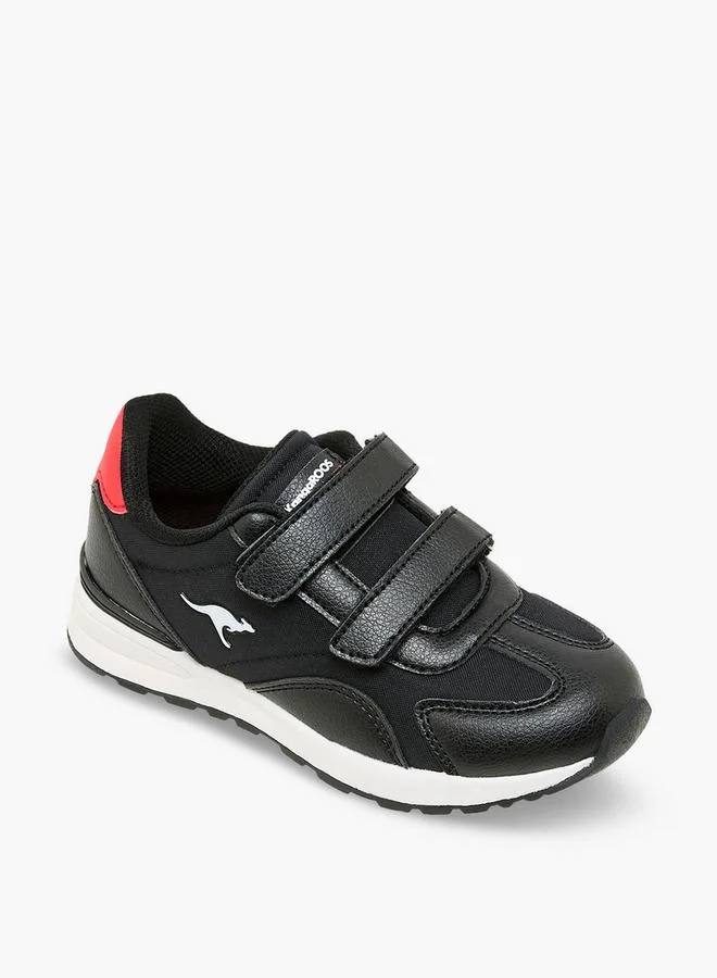 Kangaroos BLACK Boys Hook & Loop School Sports Shoes for Men | Best Price UAE