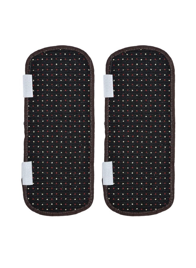 ينسج الأصفر مجموعة Yellow Weaves الحصرية المكونة من غطاء علوي للثلاجة، وغطاءين للمقابض، و3 سجادات للثلاجة (أسود وأبيض، مجموعة من 6 قطع) - Image 3