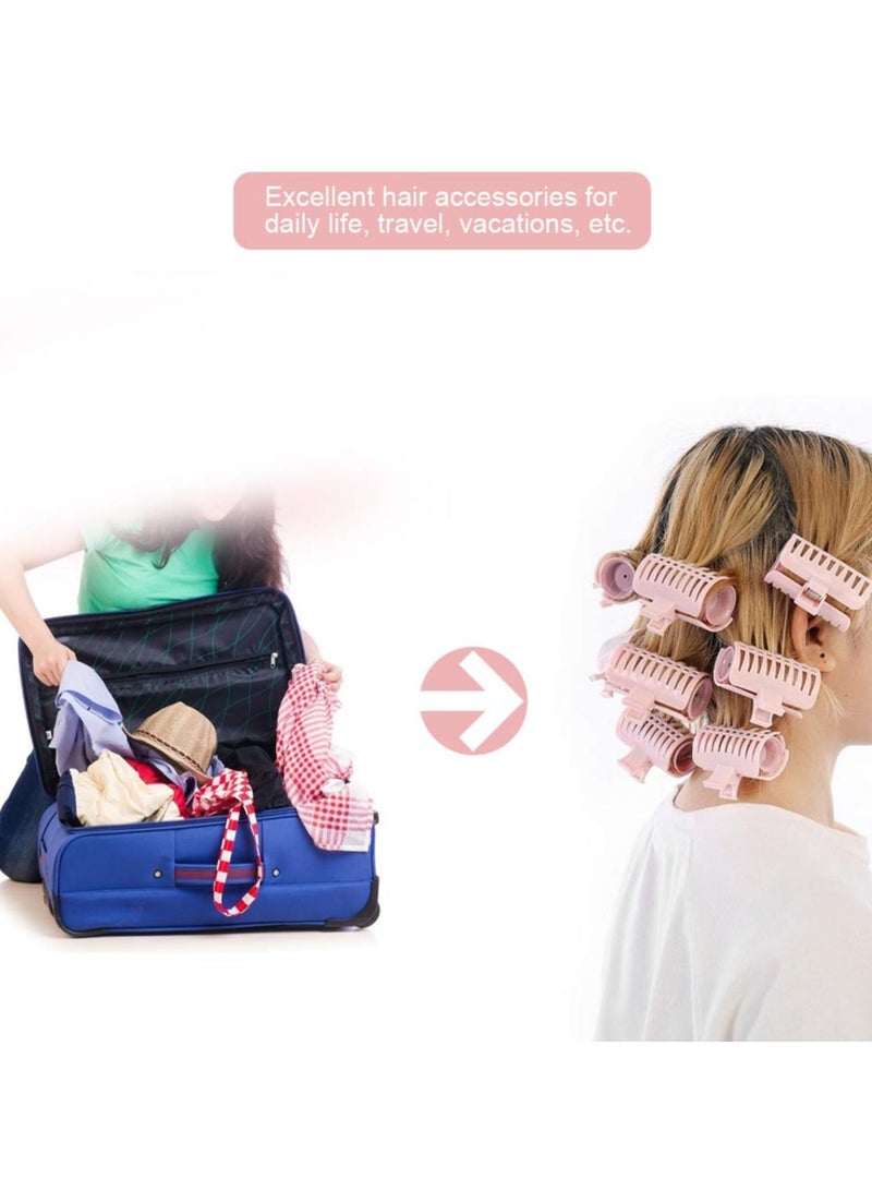 SYOSI 15 Pcs Hot Roller Clips, Hair Curler Claw Clip for Girls Women, Safety & Heat Resistance Heated Roller Clips for Long and Medium Hair, Replacement Roller Clips for Hair Section Styling (Pink) - Image 4