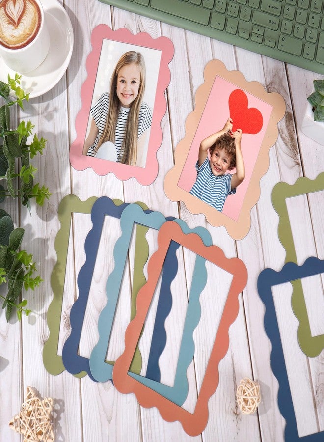 Whaline 12Pcs Magnetic Picture Frames 4 x 6 In Magnetic Photo Frames Boho Colors Photo Magnets for Refrigerator Back to School Locker Accessories - Image 3